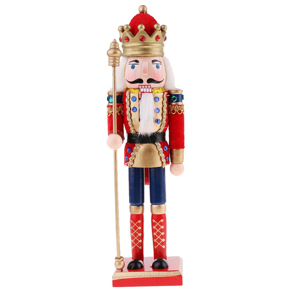 Nutcracker Figurine - Handbemalte hölzerne Nussknacker-Figur, Soldatenmodell mit quadratischer