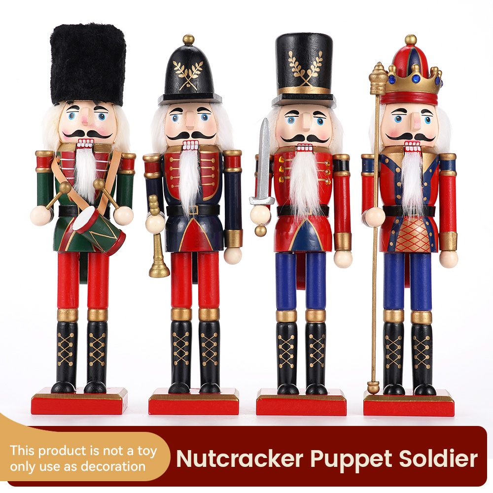 Nutcracker Figurine - 30 cm Holz Nussknacker Ornament Soldat