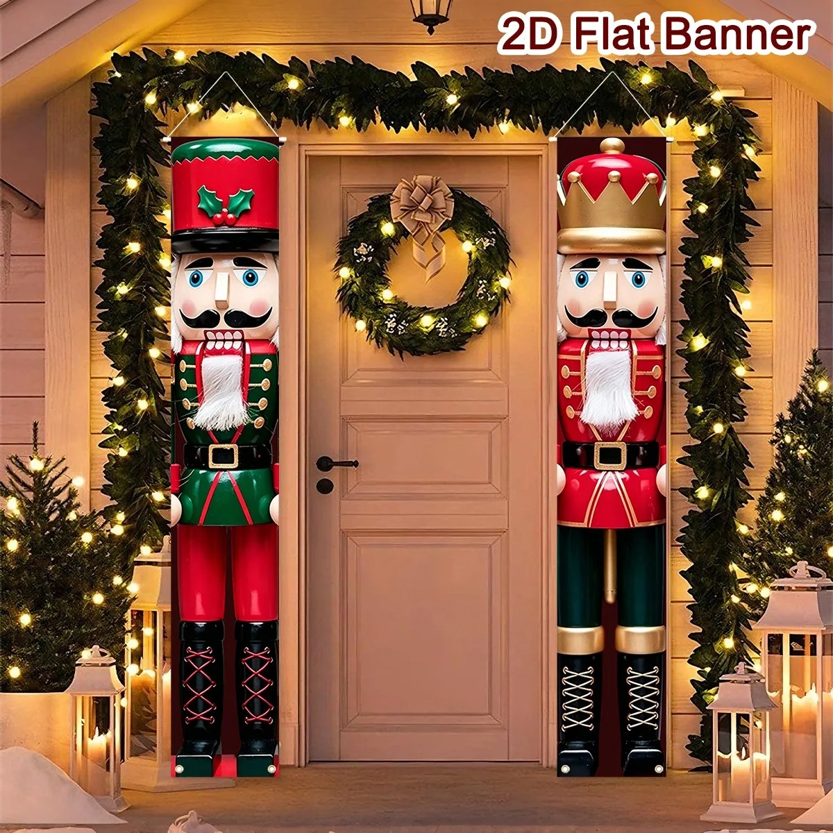 Weihnachts-Veranda-Banner-Set, – Nutcracker Figurine Bewertung und Preis