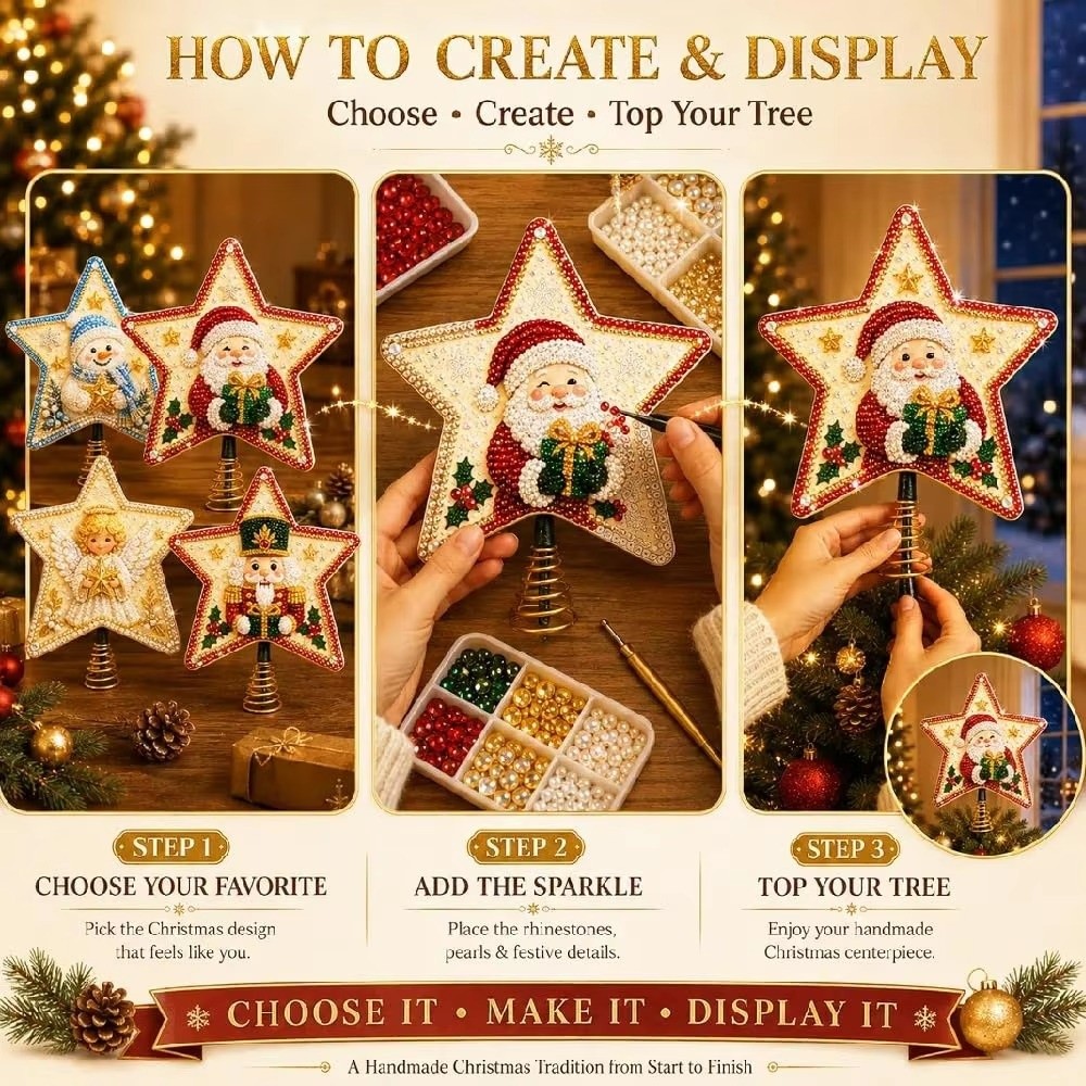 Sternförmiger Weihnachtsbaumsp – Star Tree Topper Bewertung und Preis