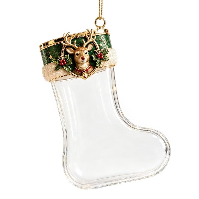 E8BD Klarer Weihnachtsschmuck  – Christmas Stocking Hanging Bewertung und Preis
