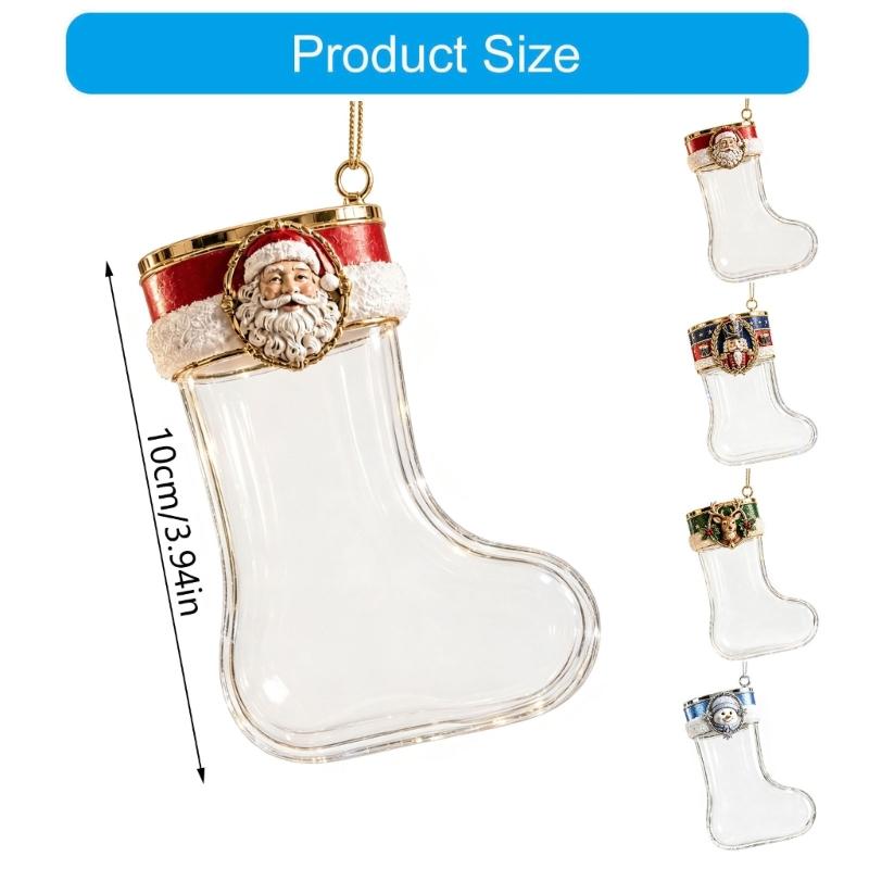 E8BD Klarer Weihnachtsschmuck  – Christmas Stocking Hanging Bewertung und Preis