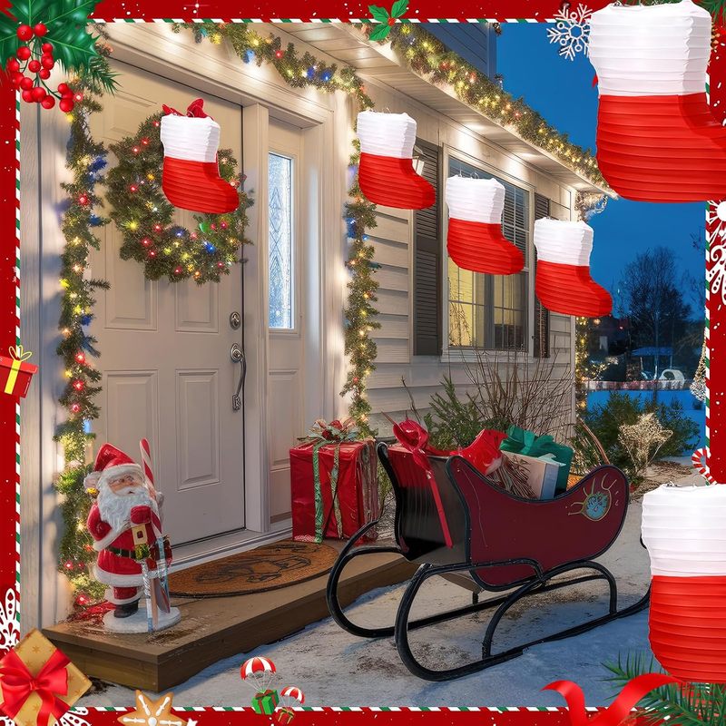 1 Stück Weihnachts-Papierlater – Christmas Stocking Hanging Bewertung und Preis