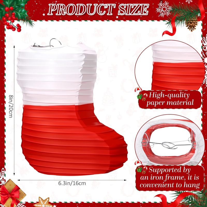 1 Stück Weihnachts-Papierlater – Christmas Stocking Hanging Bewertung und Preis