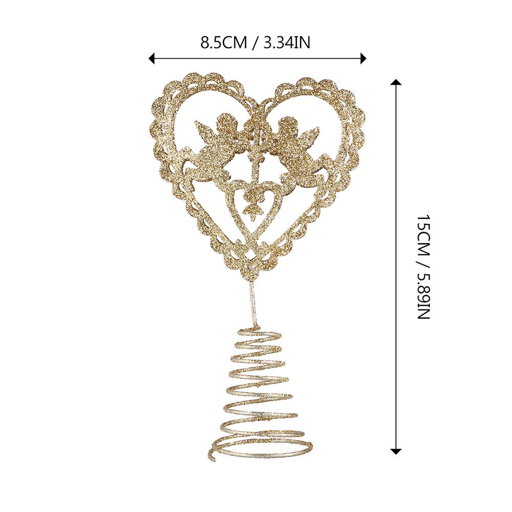 2 Stücke Weihnachtsbaum-Herzfo – Star Tree Topper Bewertung und Preis