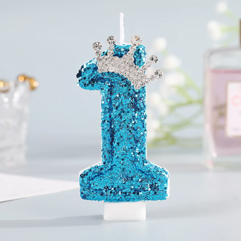 Blaue Kronen-Geburtstagskerzen – Holiday Candle Set Bewertung und Preis
