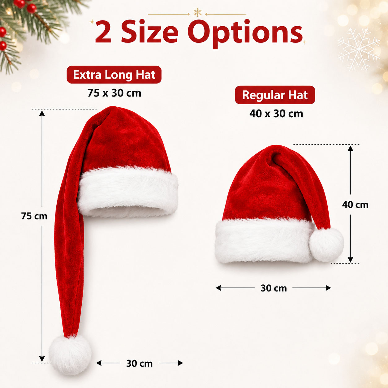 Flauschige rote Weihnachtsmann – Santa Hat Plush Bewertung und Preis